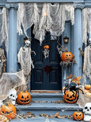 Biubee 5Pcs Halloween White Creepy Cloth- Spooky Gauze Fabric Cloth for Haunted Horror House Halloween Party Doorway Outdoors Decoration (30" ×72") by CozyNest Decor