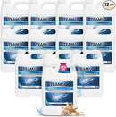 Steam & Go Demineralized Water - Multi-Surface Cleaner, PVC-Free Ready-to-Use for Mops & Floor Steamers - Ideal for Kitchen, Bathroom, & Home Surfaces - Clean Ocean Scent - 32oz (Pack of 12) by TinyTreasures Baby Boutique