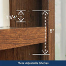 Sauder Miscellaneous Storage 5-Shelf Bookcase/ Book shelf, Washington Cherry finish by CozyNest Decor