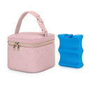 Fasrom Breastmilk Cooler Bag with Ice Pack Fits 4 Baby Bottles up to 5 Ounce, Insulated Baby Bottle Bag for Nursing Moms Daycare or Travel, Easily Attaches to Stroller, Pink (Patent Design) by TinyTreasures Baby Boutique