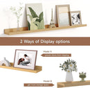 Picture Ledge Shelf for Wall, Floating Shelves Set of 4, 36 Inch Long Nursery Book Shelves for Toys Storage, Kids Bookshelf Wall Mounted for Books Photo Frames, Oak by TinyTreasures Baby Boutique