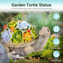 GIGALUMI 11.5 Inch Solar Garden Statues Turtle Figurine Lights for Outside Garden Decor, Yard Decorations Outdoor Housewarming Gifts for Mom, Women for Mothers Day by GreenHaven Gardens