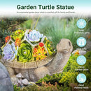 GIGALUMI Solar Garden Statues Turtle Figurine Lights for Outside, Yard Decorations Outdoor, Garden Decor Unique Birthday Housewarming Gifts for Mom, Women for Mothers Day