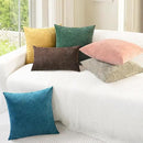 CaliTime Throw Pillow Covers Decorative 26 X 26 Inches Pack of 2 Cozy Chenille Cushion Cases for Couch Sofa Bed Living Room Home Dark Green by CozyNest Decor