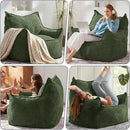 Giant Bean Bag Chair Sofa for Adults Teens, Comfy Corduroy Large Bean Bag Chairs with Armrests for Bedroom Living Room, Adult BeanBag Lazy Sofa Couch Chairs with Filler Included by CozyNest Decor