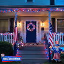 JMEXSUSS 500 LED Red White and Blue Lights 4th of July Decorations, 173ft 8 Modes 4th of July Lights Outdoor, Waterproof Patriotic String Lights Plug in for Memorial Day Independence Day Holiday Decor by GreenHaven Gardens