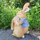 Garden Rabbit Statue Outdoor Decor Resin Funny Bunny Figurines for Outdoor Patio Lawn Yard Art Decoration Christmas Housewarming Gift by CozyNest Decor