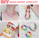 Redtwo 5100 Clay Beads Bracelet Making Kit, Flat Preppy Beads for Friendship Jewelry Making,Polymer Heishi Beads with Charms Gifts for Teen Girls Crafts for Girls Ages 8-12 by TinyTreasures Baby Boutique