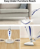 12-in-1 Steam Mop, Fast 15-Sec Heat-Up, 1500W Detachable Handheld Steam Cleaner with 2 Dirt Grip Pads, Removes 99.99% Stubborn Stains for Hardwood Floors, Clothes, Windows, Tiles, Furniture, Blue by CozyNest Decor