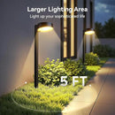 4 Pack Solar Pathway Lights Outdoor, Bright LED Solar Lights Outdoor Waterproof, Up to 12 Hrs Modern Path Lighting for Yard Garden Walkway Driveway Lawn Decor (4 Pack) by CozyNest Decor