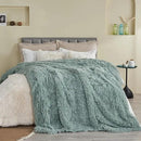 GONAAP Fuzzy Faux Fur Throw Blanket Ice Blue Super Soft Cozy Plush Fuzzy Shaggy Blanket for Couch Sofa Bed (Ice Blue, Throw(50"x60")) by CozyNest Decor