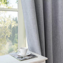 Blackout Curtains 84 Inch Length 2 Panels Set, 100% Black Out Textured Thermal Curtains, Grommet Privacy Light Blocking Drapes for Living Room Bedroom Luxury Decor(52W × 84L inch, Light Grey) by CozyNest Decor
