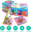 Baby Books, Soft Baby Book,Cloth Baby Books,Baby Books 0-6 Months, Cloth Baby Books,Infant Books,Soft Books for Babies,Best Baby Books, Pack of 6 Books for Baby,Size: 4x4 inch,Soft Baby Book by TinyTreasures Baby Boutique