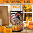 Thanksgiving Turkey Utensil Holder, Thanksgiving Turkey Pumpkin Kitchen Decor Utensil Organizer for Countertop, Fall Metal Cooking Tools Farmhouse Counter Decor, Kitchen Gifts Utensil Caddy Harvest by CozyNest Decor
