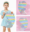 WERNNSAI Dolphin Piñata for Girls - Mermaid Princess Birthday Decorations Dolphin Pinata for Kids Under the Sea Girl Party Game Supplies with Blindfold and Bat (12.5" x 16.5" x 3") by TinyTreasures Baby Boutique
