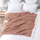 MIULEE Fall Rust Super Soft Throw Blanket for Couch, Cozy Fluffy Warm Throws Knit Blankets for Sofa, Bed, Chair, Living Room, Camping, Picnic, 50 x 60 inch by CozyNest Decor