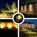 T-SUN Solar Spotlights Outdoor Waterproof, Solar Landscape Spotlights, Solar Powered Spot Lights for Trees, Flag, Garden, Pond, Pathway, Pool Area(Warm White) by GreenHaven Gardens