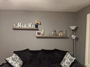 joelsantiques 36 Inch Wooden Floating Shelves for Wall - 36x6x2 in - Made of Natural Wood - Long Heavy Duty Rustic Wall Shelves for Bedroom - Perfect for Living Room, Kitchen - Grey - Gray by CozyNest Decor