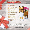 Sheltie Dog Planter Plant Pots,Cute Garden Dog Flower Planter,Large Dog Planters Birthday Gifts for Women,Office,Indoor/Outdoor Decor(9.84 * 7.87 * 17in) by GreenHaven Gardens
