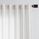 MYSKY HOME 90 Inch Natural Curtains for Sliding Glass Door Windows, Living Room Decoration Cotton Drapes Soft Comfortable Touch Farmhouse Country Patio Treatment Set, 100" Width, Beige, 1 Panel by CozyNest Decor