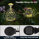 Solar Outdoor Lights Outdoor Waterproof 200 LED Firework Light Solar Powered Sparkles Landscape Fairy Light Outside Decorations Lights for Yard Patio Pathway Lawn Party Decoration, 8 Pack by GreenHaven Gardens