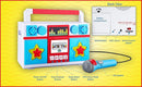 eKids Sing Along Boom Box Speaker with Microphone, Kids Karaoke Machine with Built in Music (Mother Goose) by TinyTreasures Baby Boutique