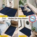 JSEI Entryway Rugs Doormat 24"x36", Non-Slip Dirt Trapper Door Mats Indoor, Washable Absorbent and Stain Resist Welcome Floor Mat for Front Door, Dog Door Mat, Muddy Wet Shoes & Paws, Navy Blue by CozyNest Decor