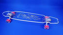 Clear Longboard Skateboard - Transparent Acrylic Long Boards with Light-Up LED Wheels for Smooth Rides - Ride The Streets in Style with Longboard Built for Beginners & Pros Alike by TinyTreasures Baby Boutique