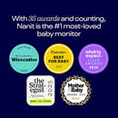 Nanit Pro Smart Baby Monitor & Flex Stand - 1080p Wi-Fi Video Camera, Sensor-Free Sleep & Breathing Motion Tracker, 2-Way Audio, Sound/Motion/Cry Notifications, Night Vision, and Breathing Band by TinyTreasures Baby Boutique