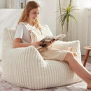 Giant Bean Bag Chairs for Adults with Filling Plush Fluffy Bean Bag Chairs for Teens with Armrests Comfy BeanBag Lazy Couch Sofa Chair for Bedroom Living Room Reading by CozyNest Decor