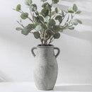 Large Ceramic Rustic Vase,11.3 inch Tall Farmhouse Flower Vase with 2 Handles for Home Decor, Living Room Entryway Table Centerpiece Decor by GreenHaven Gardens