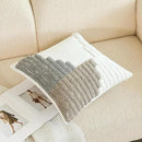 HOdo Home 18x18 Throw Pillow Covers, 2PCS Tufted Boho Jacquard Pillow Covers,Farmhouse Decorative Pillow Cover,Pillow Cases for Couch Sofa Bed Stylish Decor, Simple Textured Cushion Sham by CozyNest Decor