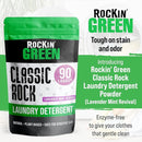 Rockin' Green Classic Rock Laundry Detergent Powder (90 Loads) - All Natural Laundry Detergent - Sensitive Skin Laundry Powder (Lavender Mint Revival) by TinyTreasures Baby Boutique