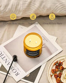 M&SENSE Limocello Scented Candle - 11.6oz Natural Soy Wax Non Toxic 70-Hour Slow Burning 2-Wick Lemon Highly Scent for Home Decor, Summer Candle for Yoga Spa & Meditation & Relaxing Gift by CozyNest Decor