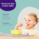 doddl Toddler Utensils, Ergonomic Fork and Spoon Set for Self Feeding, Stainless Steel Silverware for 1-3 Year Olds, BPA Free, Dishwasher Safe (Indigo) by TinyTreasures Baby Boutique