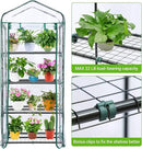 Mini Greenhouse for Outdoors Indoor: Ohuhu Small Green House with 4 Tier Shelves, Portable Plastic Greenhouses with Heavy Duty Transparent PVC Cover for Winter Garden Patio Backyard Porch Balcony by GreenHaven Gardens