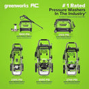 Greenworks Pro Brushless 3000 PSI (CSA Certified) 2.0 GPM Max / 1.1 GPM Electric Pressure Washer (Foldable Handles, Rugged Steel Frame, 25 FT Hose, 35 FT GFCI Power Cord) by GreenHaven Gardens