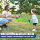 Ayeboovi Toss and Catch Ball Game Outdoor Beach Pool Toys for Kids Games 6 Paddle 3 Balls Pool Beach Lawn Yard Games 3 4 5 6 7 8+ Year Old Toddler Boys Girls Birthday Gift by TinyTreasures Baby Boutique