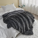 GONAAP Fuzzy Faux Fur Throw Blanket Dark Grey Super Soft Cozy Plush Fuzzy Shaggy Blanket for Couch Sofa Bed (Dark Grey, Throw(50"x60")) by CozyNest Decor