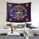 Inspirational Quote Tapestry,They Whispered to Her You Cannot Withstand The Storm Positive Motivational Uplifting Encouragement Gifts Wall Decor for Bedroom,Inspirational Gift for Women Teens Girls by CozyNest Decor