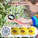 2 in 1 Kids Microscope with Bug Catcher,HD 500X Digital Microscope for Kids with 2" Screen,Photo and Video,STEM Educational Science Kit Learning Toys for Age 3-12 Girls & Boys Birthday Gifts (Pink) by TinyTreasures Baby Boutique
