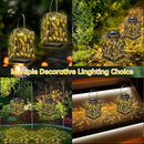 2 Pack Solar Lanterns Outdoor Waterproof - Metal Solar Garden Lights for Patio Porch Yard Garden Decor, Christmas Birthday Gifts for Women Mom Men (Dragonfly) by GreenHaven Gardens
