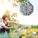 Wind Spinner for Yard and Garden,12in 3D Wind Spinner Mandala Purple Starlight,Wind Spinners Outdoor&Indoor Yard Art Decor,Christmas Decoration,Wind Sculpture Gift for Women/Mother/Men by GreenHaven Gardens