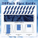 10FT 20 Pack Royal Blue Cheesecloth Table Runner 20 x 120 Inch Long Rustic Gauze Cheese Cloth Table Runner for Wedding Bridal Baby Shower Table Decorations Boho Fabric Sheer Birthday Party Table Decor by CozyNest Decor