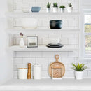 Sorbus Floating Shelves for Wall - 48 Inch Long Bathroom Shelves, Wall Decor for Bedroom, Kitchen, Living Room & Book Storage - Mounted Floating Shelf with Invisible Brackets (White, 3 Pack) by CozyNest Decor