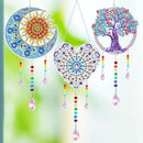3 Pack Diamond and Painting Suncatcher Window Hanging Ornament Crystal Window Garden Decor DIY Kits for Beginners Adult Kids -Tree, Moon, Heart by GreenHaven Gardens