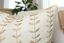 VAGMINE Embroidered Lollipop Cushion Cover - 20x20 Inches Square - 100% Cotton Ivory Throw Pillow Case - Soft Elegant Texture - Stylish Addition to Home Interiors, Bedroom, Office, Farmhouse by CozyNest Decor