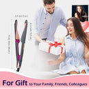 ANGENIL Pro Twist Ceramic Flat Iron 1 Inch, Dual Voltage Hair Straightener and Curler 2 in 1, Multi-Stylers Round Flat Iron Hair Curling Iron, Fast Heating LCD Display, 11 Adjustable Temp (250℉-450 ℉) by CozyNest Decor