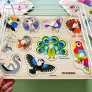 QUOKKA Wooden Puzzles for Toddlers 1-3 - 6XSET Toddler Puzzles Ages 2-4 with Rack - Learning Alphabet - Numbers - Animals Toy Puzzles for Toddlers 3-5 - Wood Games Gift for Boys and Girls by TinyTreasures Baby Boutique