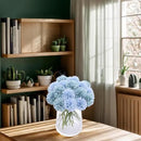 Kimura's Cabin 20Pcs Fake Silk Chrysanthemum Artificial Ball Flower Fake Mums Flowers Wedding Arrangements Bouquets Home Kitchen Table Center DIY Decoration (Blue) by CozyNest Decor